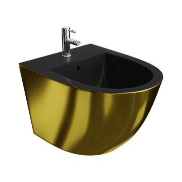 Bideu suspendat Spectrum, Trendi Slim, cu fixare ascunsă, auriu-negru