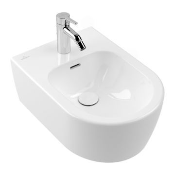 Bideu suspendat Villeroy&Boch Skyla cu finisaj alb Alpin lucios