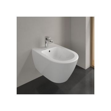Bideu suspendat Villeroy&Boch Subway 2.0 cu finisaj alb Alpin CeramicPlus