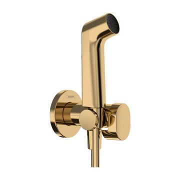 Dus igienic auriu lucios Hansgrohe S EcoSmart cu 1 jet Bidette