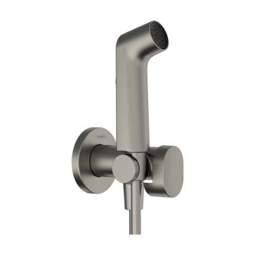 Dus igienic negru crom periat Hansgrohe S EcoSmart Bidette